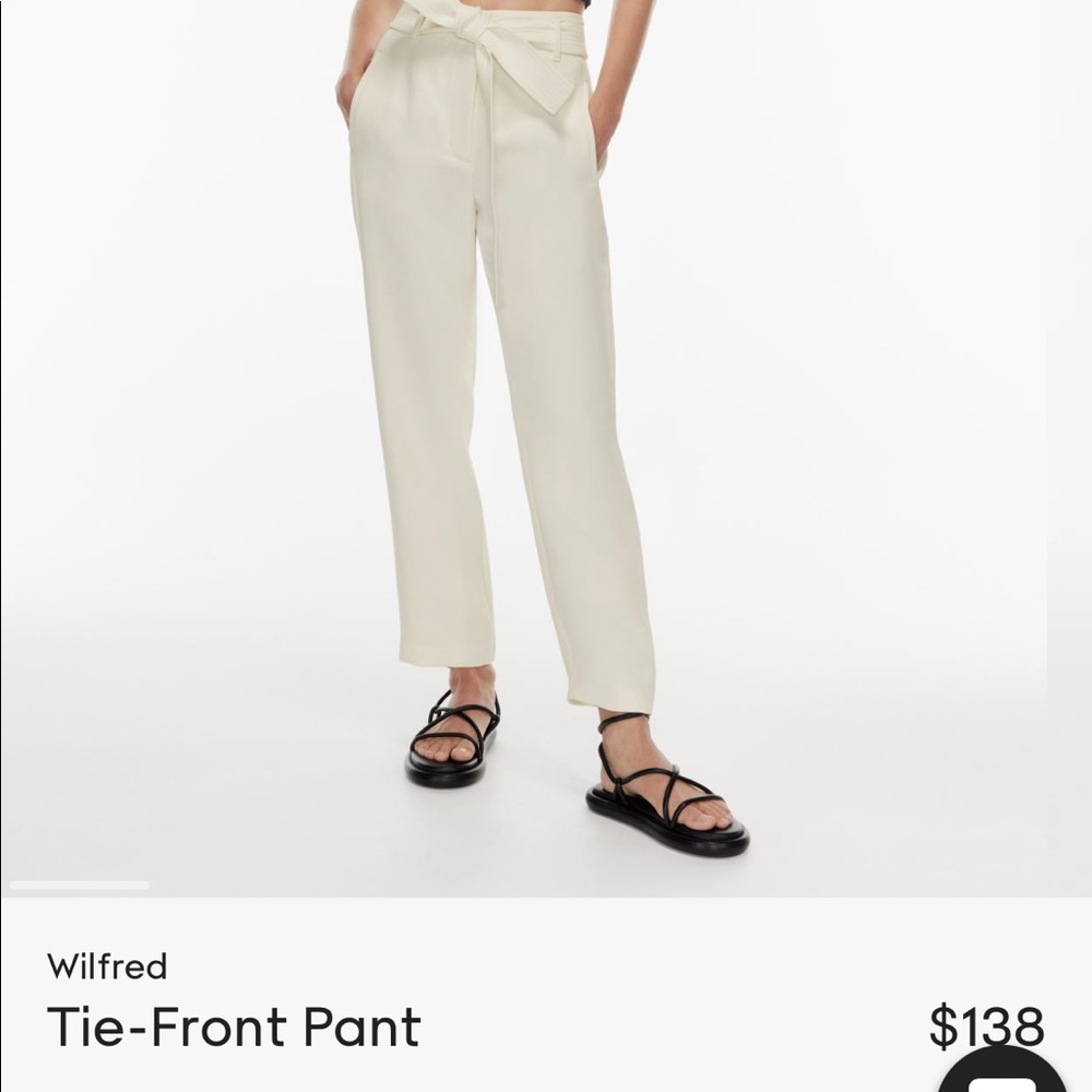 COPY - Aritzia Tie front pant size 8